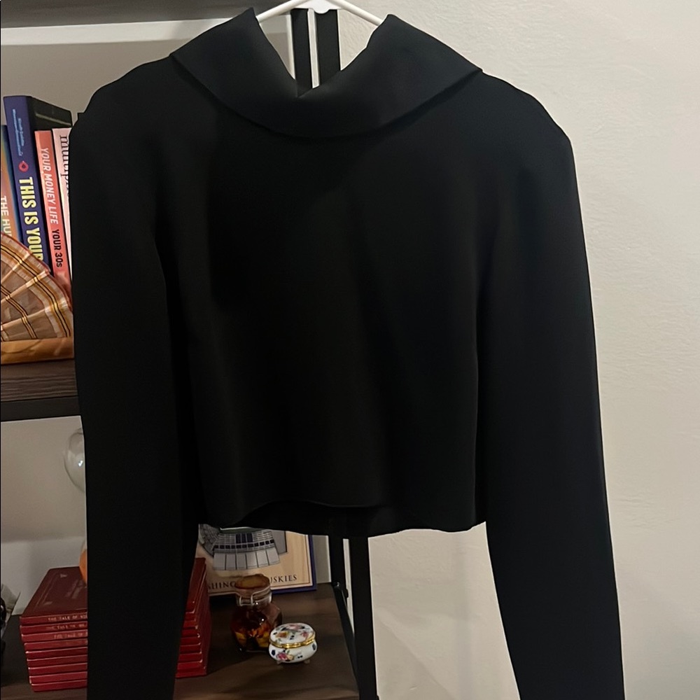 Aritzia long sleeve crop with adjustable turtleneck